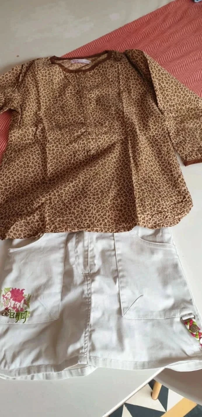 Saia camisa 7/8 anos – photo 2